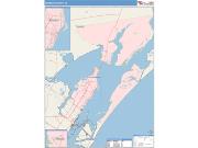 Aransas <br /> Wall Map <br /> Color Cast Style 2024 Map
