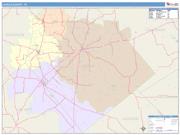 Lavaca <br /> Wall Map <br /> Color Cast Style 2024 Map