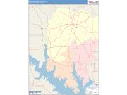 San Augustine <br /> Wall Map <br /> Color Cast Style 2024 Map