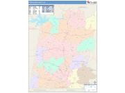 Pittsylvania <br /> Wall Map <br /> Color Cast Style 2024 Map
