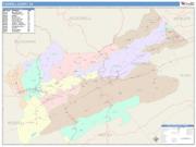 Tazewell <br /> Wall Map <br /> Color Cast Style 2024 Map