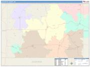 Lafayette <br /> Wall Map <br /> Color Cast Style 2024 Map