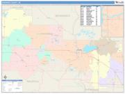 Shawano <br /> Wall Map <br /> Color Cast Style 2024 Map