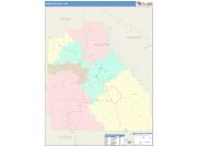 Sublette <br /> Wall Map <br /> Color Cast Style 2024 Map