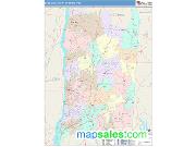 Dutchess County <br /> Wall Map <br /> Color Cast Style 2024 Map