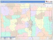 Fargo <br /> Wall Map <br /> Color Cast Style 2024 Map