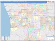 Grand Rapids-Wyoming <br /> Wall Map <br /> Color Cast Style 2024 Map