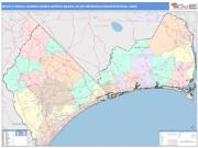 Myrtle Beach-Conway-North Myrtle Beach <br /> Wall Map <br /> Color Cast Style 2024 Map