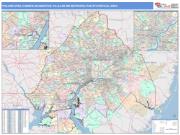 Philadelphia-Camden-Wilmington <br /> Wall Map <br /> Color Cast Style 2024 Map
