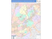 Scranton-Wilkes-Barre-Hazleton <br /> Wall Map <br /> Color Cast Style 2024 Map
