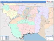 Tallahassee <br /> Wall Map <br /> Color Cast Style 2024 Map
