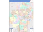 Topeka <br /> Wall Map <br /> Color Cast Style 2024 Map