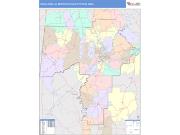 Tuscaloosa <br /> Wall Map <br /> Color Cast Style 2024 Map