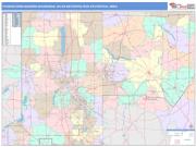 Youngstown-Warren-Boardman <br /> Wall Map <br /> Color Cast Style 2024 Map
