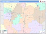 Battle Creek <br /> Wall Map <br /> Color Cast Style 2024 Map