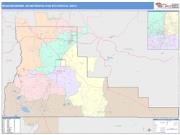 Bend-Redmond <br /> Wall Map <br /> Color Cast Style 2024 Map