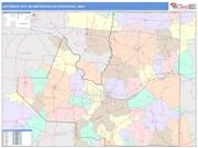 Jefferson City <br /> Wall Map <br /> Color Cast Style 2024 Map