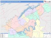 Morristown <br /> Wall Map <br /> Color Cast Style 2024 Map