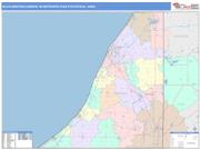 Niles-Benton Harbor <br /> Wall Map <br /> Color Cast Style 2024 Map