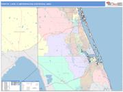 Port St. Lucie <br /> Wall Map <br /> Color Cast Style 2024 Map