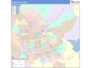 Greater Las Vegas <br /> Wall Map <br /> Color Cast Style 2024 Map