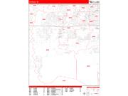 Avondale <br /> Wall Map <br /> Zip Code <br /> Red Line Style 2024 Map