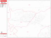 Camarillo <br /> Wall Map <br /> Zip Code <br /> Red Line Style 2024 Map
