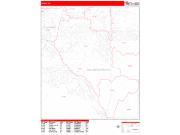 Chino <br /> Wall Map <br /> Zip Code <br /> Red Line Style 2024 Map
