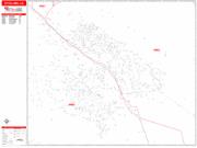 Petaluma <br /> Wall Map <br /> Zip Code <br /> Red Line Style 2024 Map
