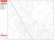 Union City <br /> Wall Map <br /> Zip Code <br /> Red Line Style 2024 Map