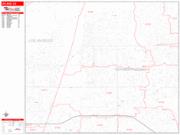 Upland <br /> Wall Map <br /> Zip Code <br /> Red Line Style 2024 Map