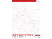Vista <br /> Wall Map <br /> Zip Code <br /> Red Line Style 2024 Map