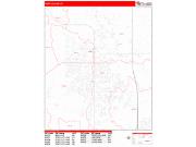 Fort Collins <br /> Wall Map <br /> Zip Code <br /> Red Line Style 2024 Map