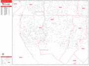 Highlands Ranch <br /> Wall Map <br /> Zip Code <br /> Red Line Style 2024 Map