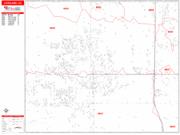 Loveland <br /> Wall Map <br /> Zip Code <br /> Red Line Style 2024 Map