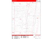 Delray Beach <br /> Wall Map <br /> Zip Code <br /> Red Line Style 2024 Map