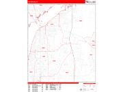 Fort Myers <br /> Wall Map <br /> Zip Code <br /> Red Line Style 2024 Map
