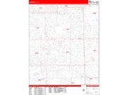 Lauderhill <br /> Wall Map <br /> Zip Code <br /> Red Line Style 2024 Map
