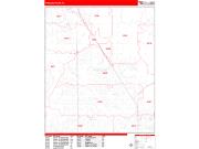 Pinellas Park <br /> Wall Map <br /> Zip Code <br /> Red Line Style 2024 Map