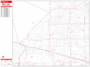 Sunrise <br /> Wall Map <br /> Zip Code <br /> Red Line Style 2024 Map