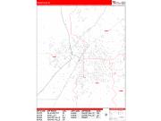 Idaho Falls <br /> Wall Map <br /> Zip Code <br /> Red Line Style 2024 Map