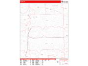 Livonia <br /> Wall Map <br /> Zip Code <br /> Red Line Style 2024 Map