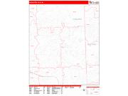 Rochester Hills <br /> Wall Map <br /> Zip Code <br /> Red Line Style 2024 Map