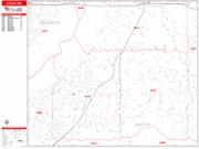 Eagan <br /> Wall Map <br /> Zip Code <br /> Red Line Style 2024 Map