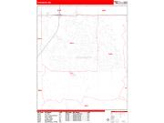 Woodbury <br /> Wall Map <br /> Zip Code <br /> Red Line Style 2024 Map