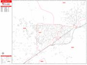 Billings <br /> Wall Map <br /> Zip Code <br /> Red Line Style 2024 Map