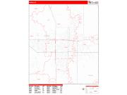 Fargo <br /> Wall Map <br /> Zip Code <br /> Red Line Style 2024 Map