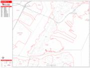 Bayonne <br /> Wall Map <br /> Zip Code <br /> Red Line Style 2024 Map