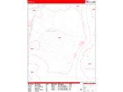 Perth Amboy <br /> Wall Map <br /> Zip Code <br /> Red Line Style 2024 Map