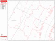 Union City <br /> Wall Map <br /> Zip Code <br /> Red Line Style 2024 Map